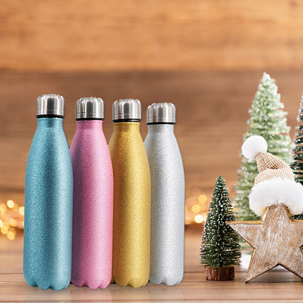 Stainless steel insulated water bottle -Glitter Color