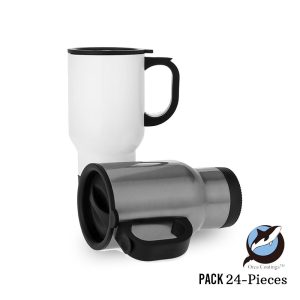 14 oz Stainless Steel Travel Mug - White - ORCA