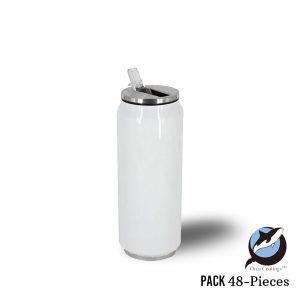 Can Thermos Stainless Steel with straw lid